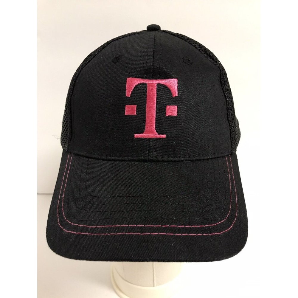 T Mobile Tuesdays Cell Phone Provider Black Pink Adjustable Hat